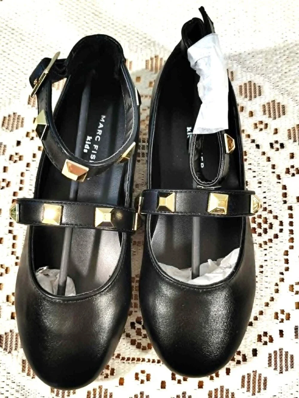 Marc Fisher Kids Ankle Strap Ballet Flats Shoes Size US 2 UK 13.5